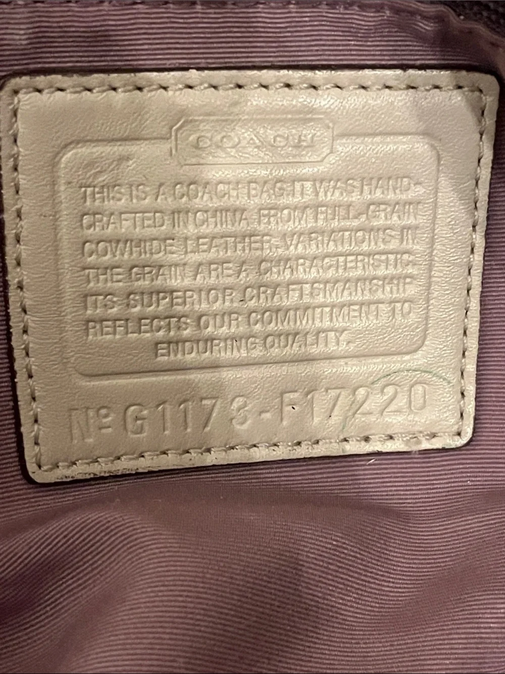 Coach Soho leather satchel shoulder bag (style F17220) in metallic champagne